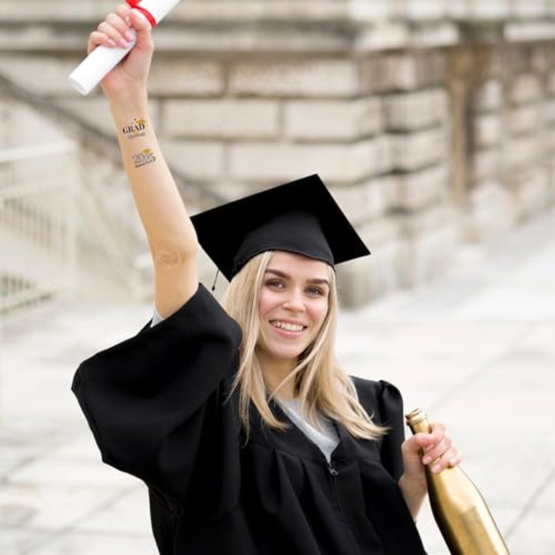 256PCS Graduation Tattoos Party Supplies 2025 ? Congrats Grad Prom Party Favors Decorations
