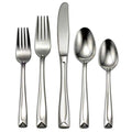 Oneida Lincoln 45-Piece Flatware Set for 8 | Minimalist Stainless Steel Silverware