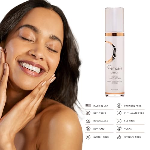 OSMOSIS Peptide Hydrating Facial Mist - 2.7 Fl Oz Skin Care Spray for All Skin Types