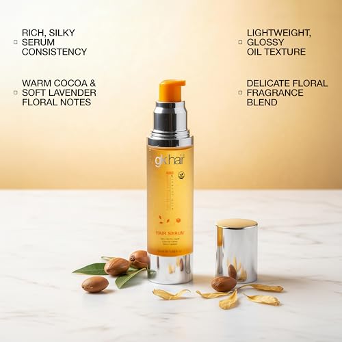 GK HAIR Hair Oil Serum 1.69 Fl Oz - Frizz Control & Shine - Argan & Plant-Based Protein - Lightweight Finish - Variation 1.69 Fl Oz (50ml)