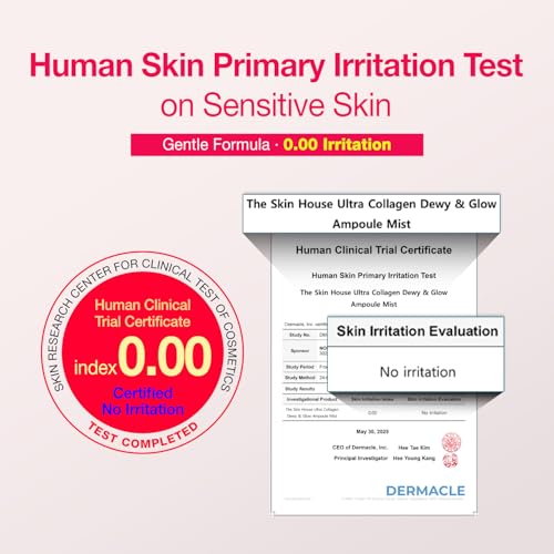 Ultra Collagen Ampoule Face Mist for Dewy & Radiant Skin ? Hydrating Korean Skincare Spray with Niacinamide & Retinol, Lightweight Moisture Glow Mist, 2.70 fl.oz