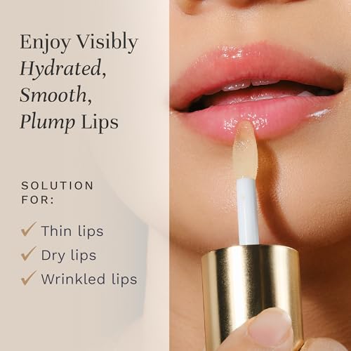 Plumping Lip Oil - Pink Champagne, 0.25oz, Rejuvenates & Hydrates Lips - City Beauty