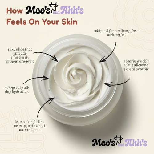 Lavender Vanilla Bean Whipped Tallow Balm – Organic Grass-Fed Face & Body Moisturizer 2 Oz