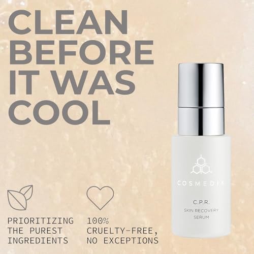 COSMEDIX CPR Skin Recovery Face Serum - Firming & Hydrating Facial Serum for Fine Lines, Wrinkles & Redness - Daily Facial Skincare Products for Sensitive & Dry Skin, Moisturized & Natural Glow