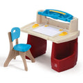 Kids Art & Craft Desk with Chair Set, Toddler Activity Table, Durable Plastic