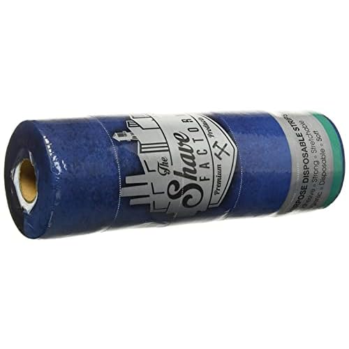 The Shave Factory White Neck Strip, Disposable Barber Paper Roll, Protects Your Neck, Hygienic Option for Barbers, Unisex, All Ages