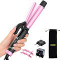 Travel 1 Inch Curling Iron - Pink, Dual Voltage with EU/UK Plug
