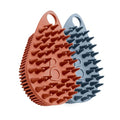 Scalp & Body Scrubber with Antimicrobial Protection - Glacier Blue & Sedona Red 2-Pack