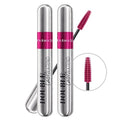 FARMASi 2 PACK Double Lash Extend Mascara, 2-Step Special Brush for Lengthening & Volumizing, False Lash Effect, Buildable Formula, No Clumping, Defines Eyelashes, Intense Black