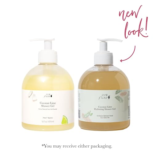 Aloe Vera Hydrating Shower Gel - Coconut Lime Body Wash 16 Fl oz