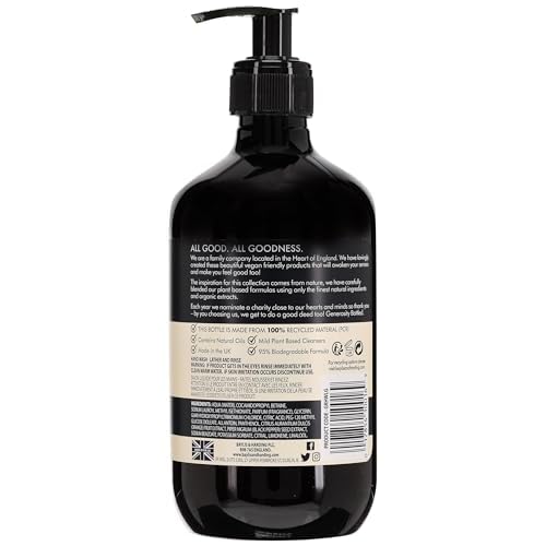 Baylis & Harding Liquid Hand Soap Wash with Dispenser, Goodness, Lemongrass & Ginger, 16.9oz/500ml