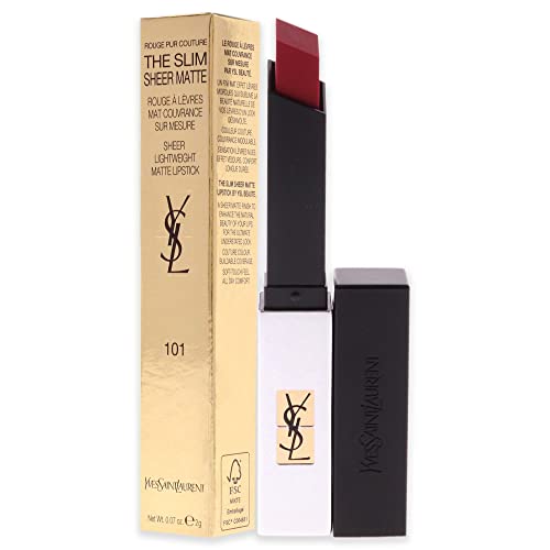 Yves Saint Laurent Rouge Pur Couture The Slim Sheer Matte Lipstick - 101 Rouge Women 0.07 oz