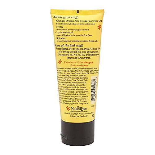 The Naked Bee Organic Blossom Honey Lip Balms, 3 Pack + Orange & Honey Blossom Hand and Body Lotion for Women, 2.25 Ounce
