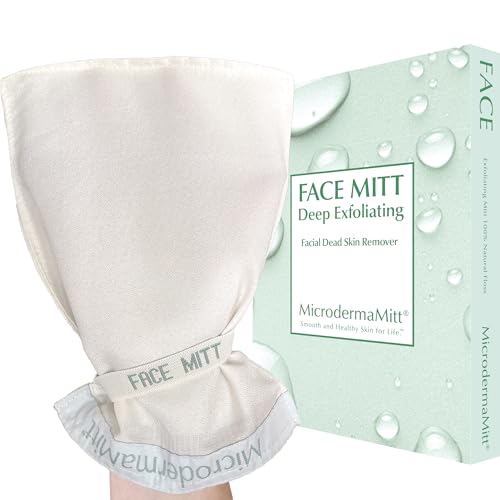 Deep Exfoliating Face Mitt - Turkish Kessa Exfoliator for Smooth Skin - Face Mitt