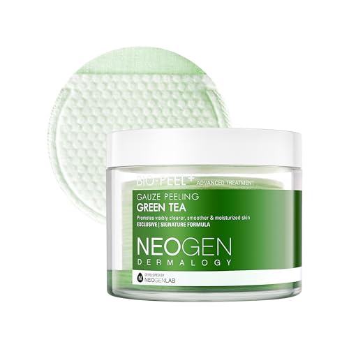 Green Tea Bio-Peel Gauze Peeling Pads - Gentle Exfoliation for Sensitive Skin - 30 Count - Variation 01