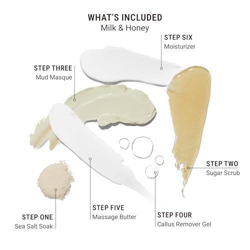 VOESH Pedi in a Box Ultimate 6-Step Spa Pedicure Kit 3 Pack - DIY Foot Care