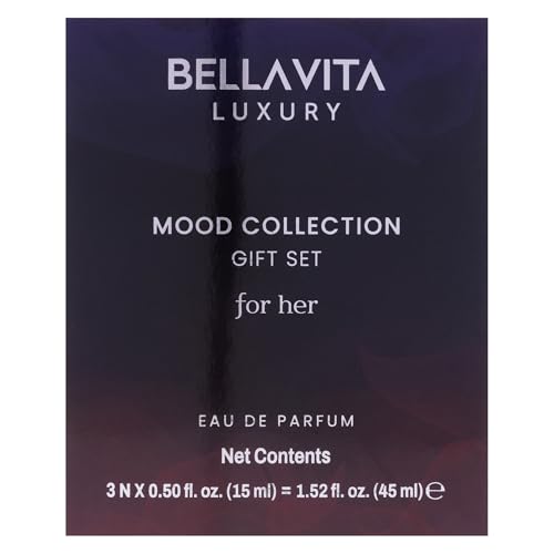 Bellavita Gift Set for Women - 3 Mini EDP Sprays, Long-Lasting Fragrance Gift Pack
