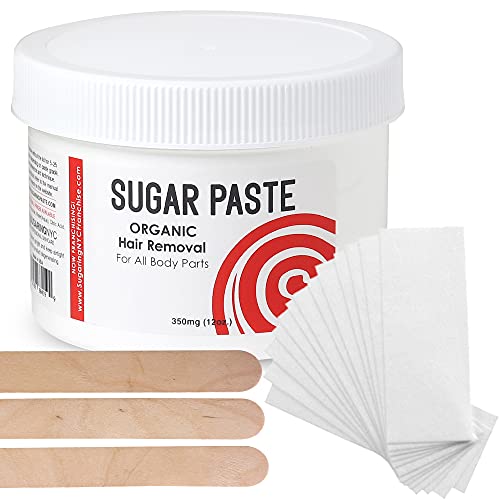 Hair Removal Paste at Home Kit - (Strips, Applicator Sticks) Large350g (12oz.)