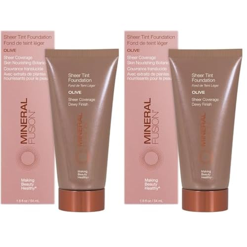 Mineral Fusion Sheer Tint Foundation, Olive, 1.8 Oz (Pack of 2)