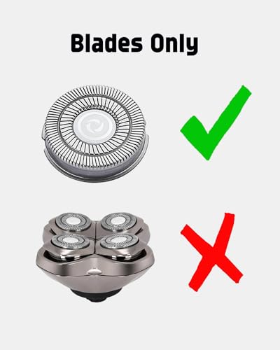 8 Pack Replacement Shaver Blades for Skull Shaver Pitbull Models - Uijino