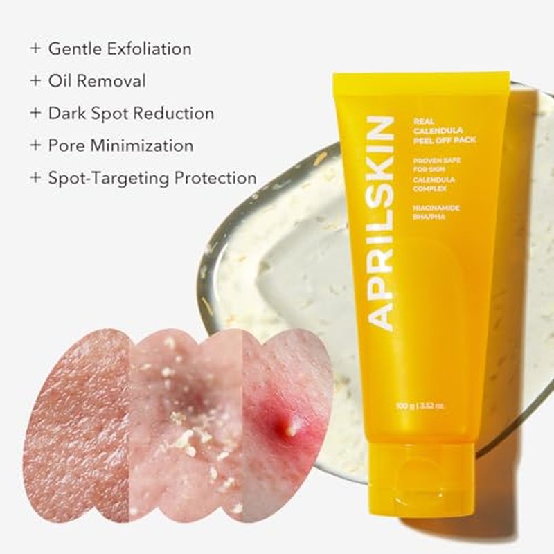 APRILSKIN Deep Clean & Glow Duo : Carrotene IPMP¢â Hydromelt Cleansing Balm & Calendula Flower-Infused Peel Off Mask, Thorough Cleansing and Radiant Skin Care
