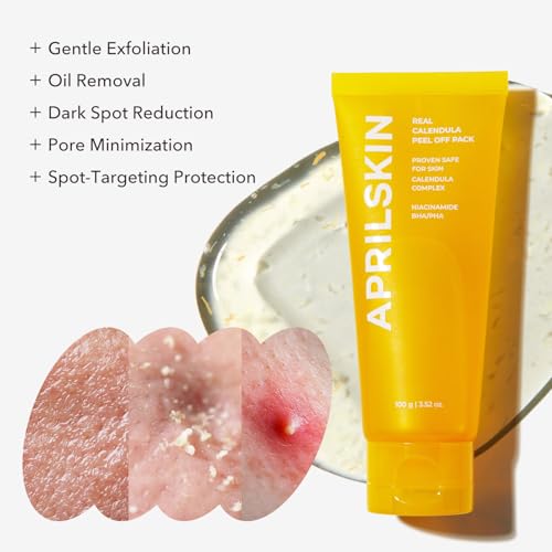 APRILSKIN Calendula Peel Off Pore-Minimizing Facial Mask with Jelly Brush