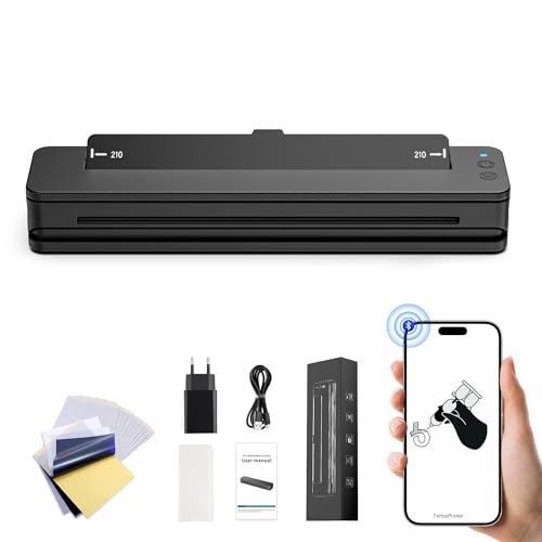 Wireless Tattoo Stencil Printer with 2500mAh Battery - Portable & Compatible