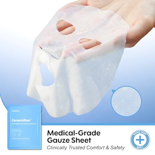 ZealSea Ceramidbar Face Mask Skincare Set – 10 Pack, Repair & Rescue Duo (Repair Mask 10 Count)