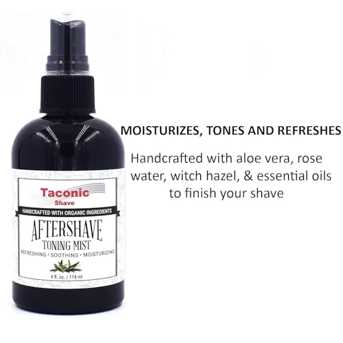 Taconic Shave All Natural Aftershave and Toning Mist - Alcohol Free - Soothes and Calms your Skin (Pack of 2)