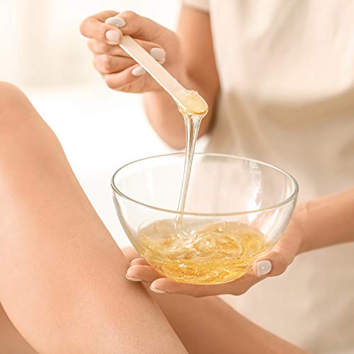 Maitys 1000 Pcs Wooden Wax Sticks Spatula Wax Applicator Sticks Wood Craft Sticks Include 500 Pcs Large Eyebrow Wax Applicator and 500 Pcs Small Wood Waxing Applicator Stick for Body Face Hair Removal