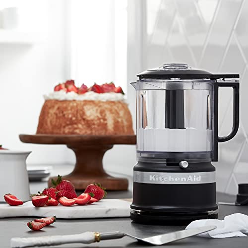 KitchenAid 5-Cup Food Chopper Matte Black KFC0516BM - Compact & Easy to Use
