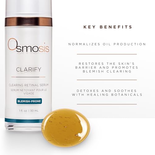 OSMOSIS Clarify Retinal Blemish-Prone Skin Serum - Supports Clear, Balanced Complexion, 1 Fl Oz