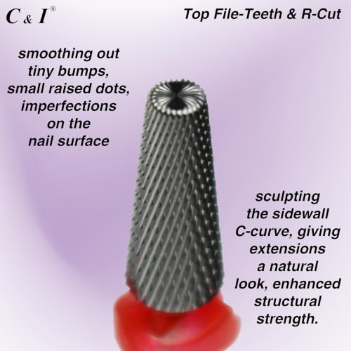 C & I 5-in-1 Nail Drill Bit for Acrylic & Gel Removal, Precision Nail Tool