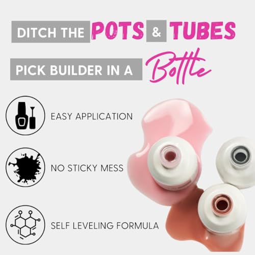 Orly GELFX Builder in a Bottle Colors | Self leveling all-in-one formula for nail extensions (Nude Pink)