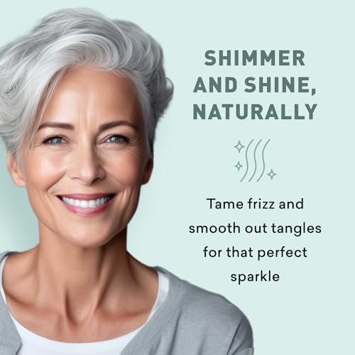 Just Nutritive Gray Hair Conditioner 16oz Pack of 2 - Natural Brightening & Moisturizing