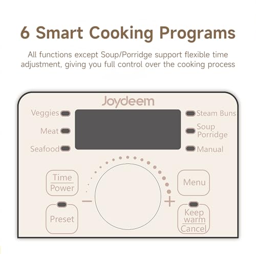 Electric Food Steamer with 2 Tiers, 13.7 Qt Large Capacity, Multi-Functional Kitchen Appliance
