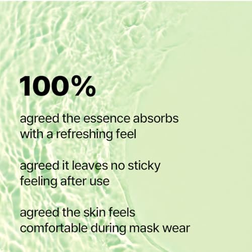 Green Flavonoid Soothing Sheet Mask - Vegan Biodegradable Hydrating Facial for Sensitive Skin