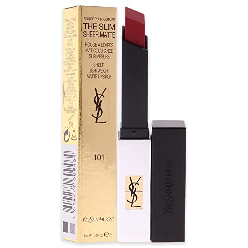 Yves Saint Laurent Rouge Pur Couture The Slim Sheer Matte Lipstick - 101 Rouge Women 0.07 oz