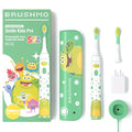 Brushmo Kids Sonic Electric Toothbrush for Ages 3+ with Travel Case