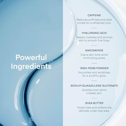 Hydrating SPF 50 Face Sunscreen & Eye Patches Duo - Water-Resistant, Soothing, Broad Spectrum Protection