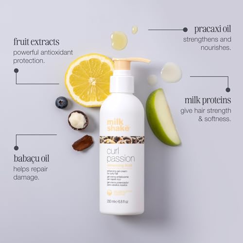 Milk_shake Curl Passion Enhancing Gel Cream for Curly Hair 6.8 Fl Oz