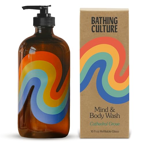 Bathing Culture Organic Mind & Body Wash Cathedral Grove 16oz Glass Bottle