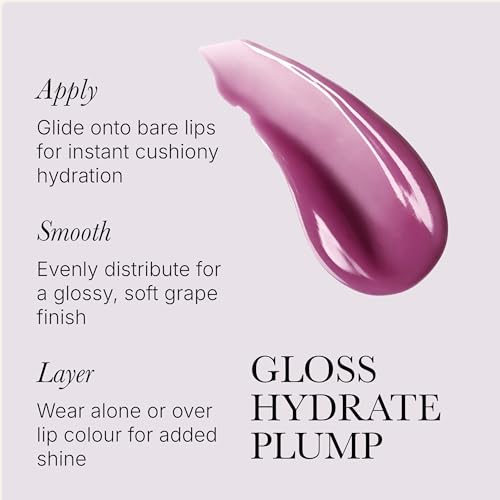 Grape Lip Oil with Collagen & Nourishing Botanical Oils - Hydrating Vegan Lip Gloss