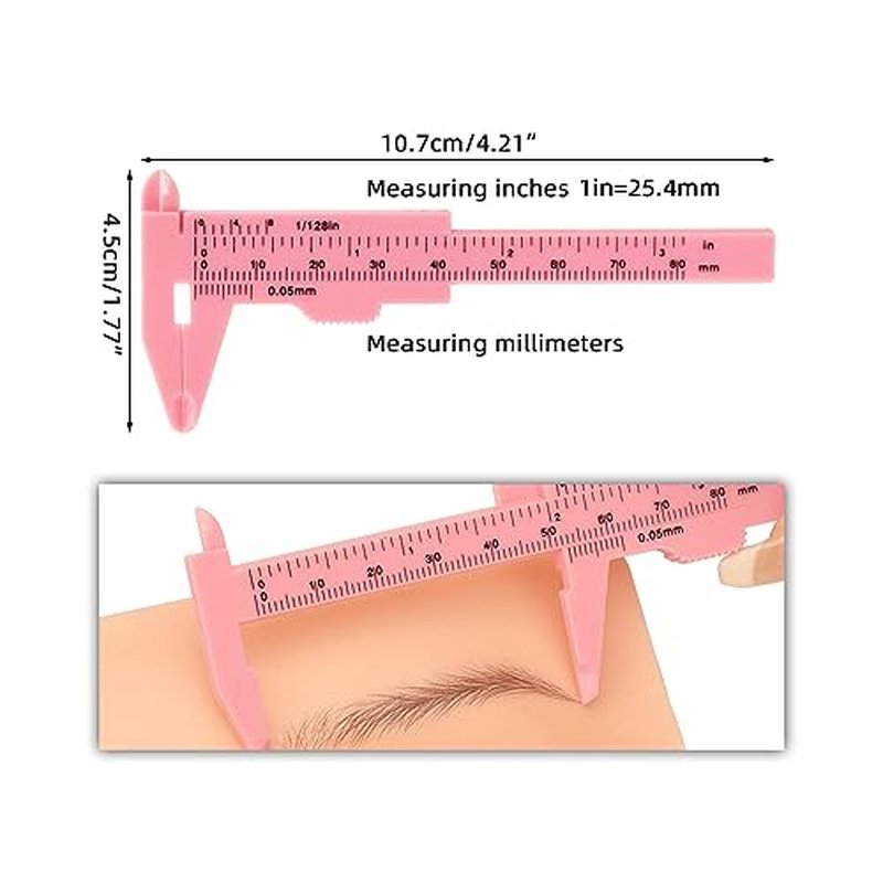 10pcs/box Tattoo Real Operation Practice Embroidery Silicone Tattoo Training Supplies Eyebrow Protect Transfer Eyebrow Skin Sticker (10pcs/bag)