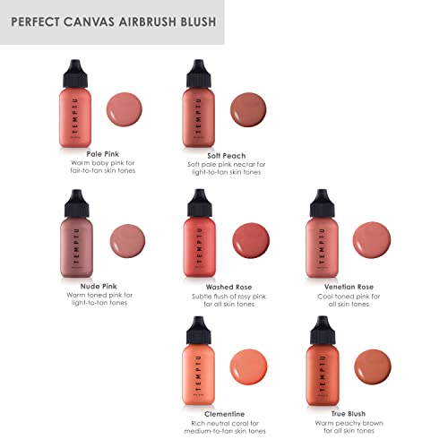 Airbrush Makeup Blush Venetian Rose - Long-Wear, Highly Pigmented, Buildable Coverage for All Skin Types
