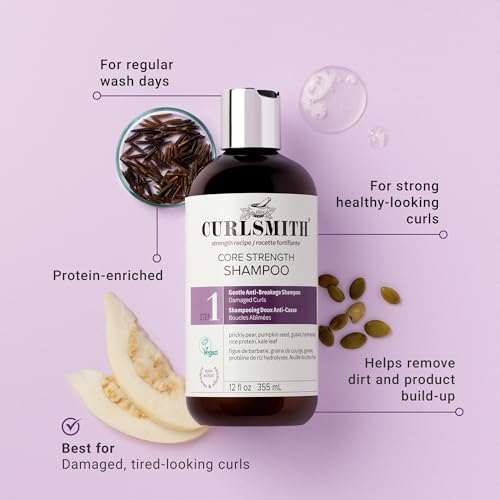 CURLSMITH Core Strength Strengthening Shampoo for Curly Hair 12 fl oz
