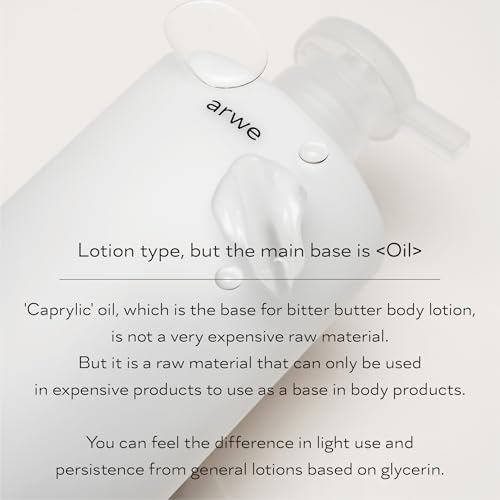 Bitter Butter Ceramide Body Lotion, 13.5 fl oz (400 ml), Naturally Derived, Body Cream, 24 Hours Moisturizing, Sensitive Skin Soothing Care, Perfume Scent, Large Capacity Milk Lotion