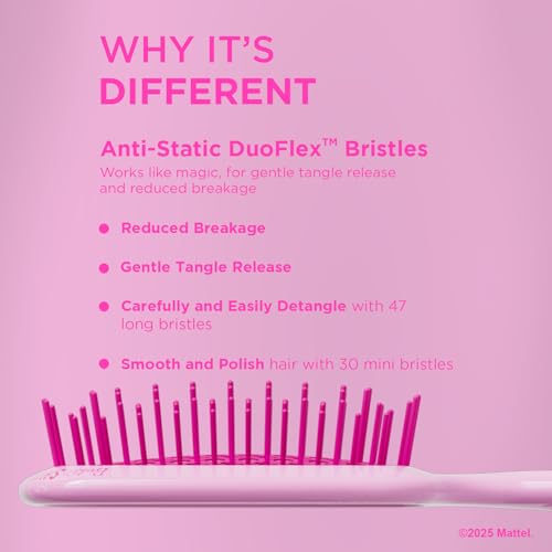 UNbrush Barbie Detangling Brush Duo - Shine Bright - Pink