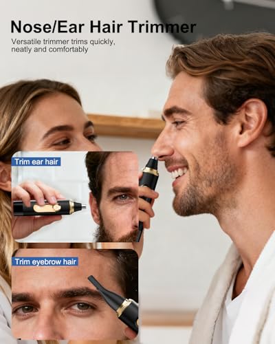 Nose Ear Face Hair Trimmer for Men and Women Waterproof USB Rechargeable