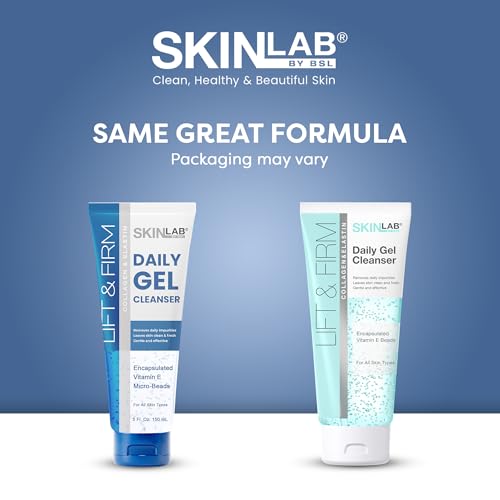SKIN LAB Lift & Firm Face Wash Gel Cleanser ? Hydrating & Moisturizing Facial Cleanser for Women ? Gentle Gel Face Wash for Dry, Sensitive, Aging Skin with Vitamin E ? 4 Fl. Oz.